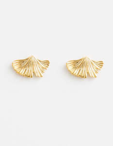 Stella and Gemma - Gold Ginko Earrings