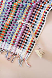 Miss April - Multicoloured Pom Pom Handtowel