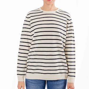 Bow and Arrow Navy Breton Jumper