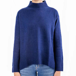 Bow and Arrow Polo Neck Jumper - Ink