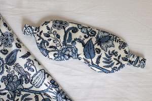 Ever You Luxury Silk Sleep Mask - Blue & White Floral