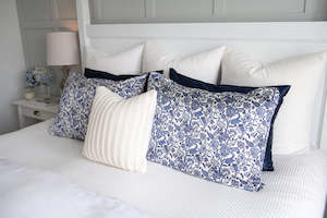 Ever You Luxury Silk Pillowcase - Blue & White Floral