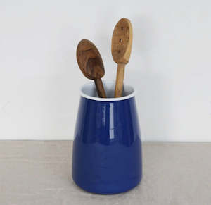 Homewares: Dishy Enamel Utensil Holder Blue