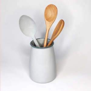 Grey Enamel Utensil Holder