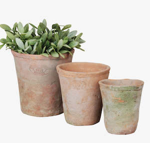 Gardening: Esschert Design Terracotta Pot & Saucer Set (6pc)