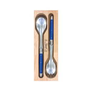 Laguiole 2 Piece Salad Server Set Navy