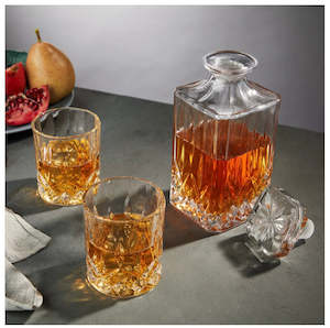 Drinkware: Viski Admiral Decanter & Tumbler Set (3pc)