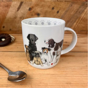 Alex Clark Mug - Dogs Together