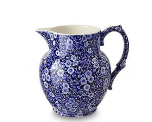 Drinkware: Burleigh Blue Calico Etruscan Jug 1.1L