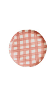 Noss Kitchenware Pink Gingham Plate