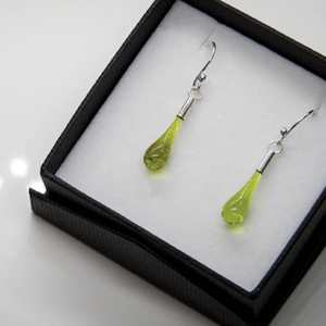 Wearing Glass Ear drops Lime