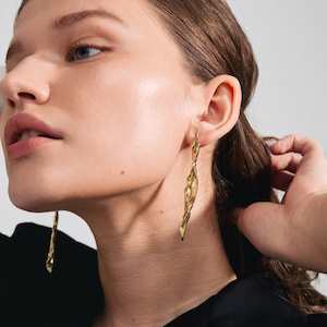 Pilgrim Feel Recycled Earrings Gold Plated