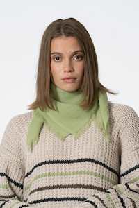 Dinadi Merino Square Woven Scarf Pistachio Green