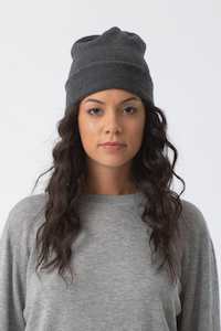 Dinadi Merino Handknit Tube Hat Charcoal Grey