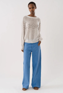 Lollys Laundry Billy Knit Jumper Creme