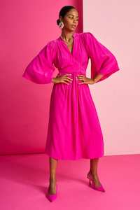 Pom Amsterdam Imperial Fuchsia Dress