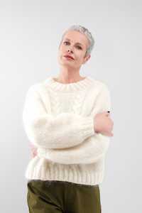 Flock Hand Knits: Flock Gretchen Jumper Winter White