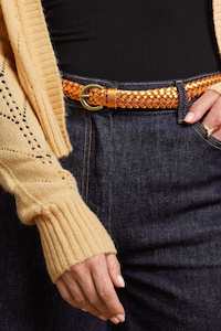 King Louie Glitter Braid Belt Umbre