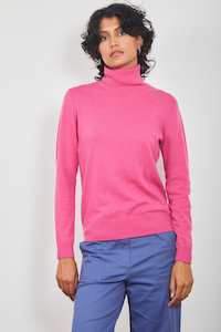 Dalston Colette Roll Neck Sweater French Pink