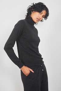 Dalston Colette Roll Neck Sweater Ember