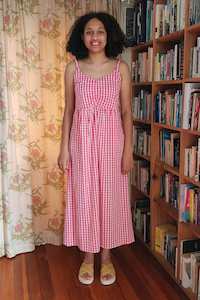 Dalston Gidget Dress Cherry Check