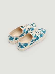 Nice Things Print Sneaker Ecru