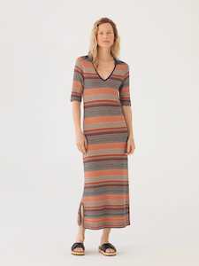 Nice Things Tricolour Rib Dress