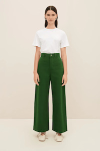 Kowtow Sailor Jeans Green Denim