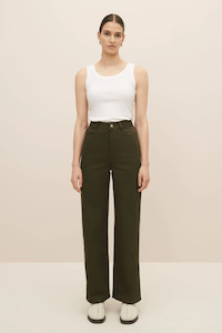 Kowtow Straight Leg Jeans Khaki Denim