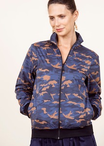 Dalston Daniella Jacket Blue Camo