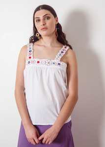 Dalston Frida Top White