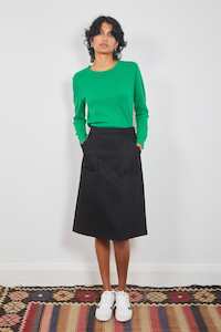 Dalston Sara Skirt Black Denim