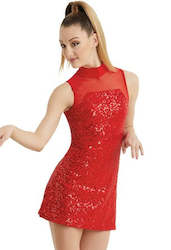 Clothing: Hire - Red Sequins Dress      ( More sizes added )