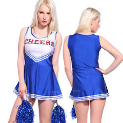 Clothing: Hire - Cheerleader Dress & Pom Poms