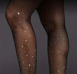 Clothing: Diamanté Fishnets