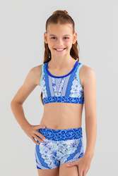 Clothing: Sylvia P - Bettina Blue Shorts