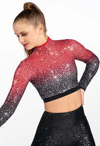 Ombré Sequin Crop Top - LC