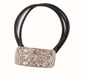 Shimmering Rhinestone  Embellished Hair Tie