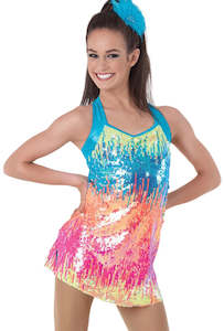 Hire- Sequins Multi Colour Dress