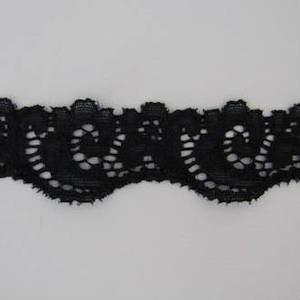 Black Fancy Elastic 3cm wide