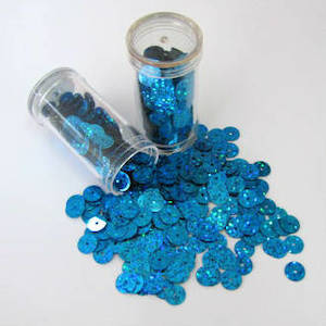 Products: Sequins 8mm Flat - Blue