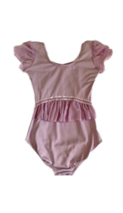 Leotard: Capezio leotard with cap sleeves and back frill