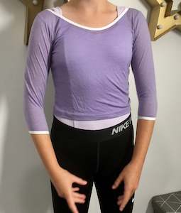 Merino Warm up top Lavender