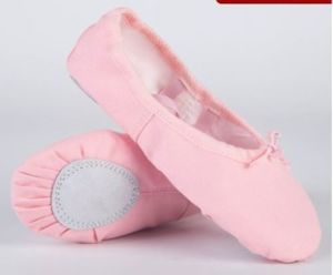 Canvas Ballet Shoes: Kids Bright Pink Canvas Ballet shoes children sizes