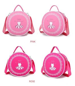 Fashion Girl Ballet Small Round Barrel Bag