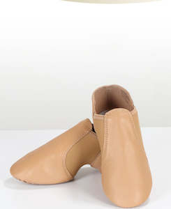 jazz shoes: Neoprene Elastic Slip-on Jazz Shoes - TAN