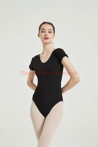 Short Sleeve Dance Leotards/Ballet Leotards - Black