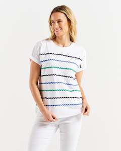 Womenswear: Betty Basic Sunny Tee BB1072 - Ocean Waves