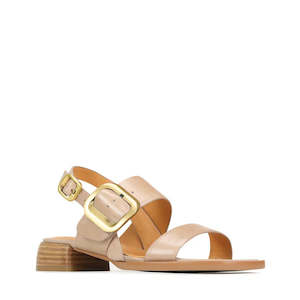 EOS Tegean-2 Leather Sandals - Taupe