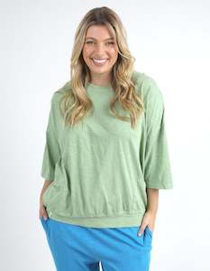 Elm Fundamental Mazie Sweat 81X4018.QGRN - Quiet Green